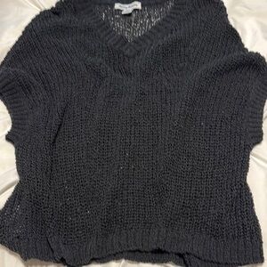 NWOT Tommy Bahama Women's Black Loose Knit Oversized Sweater
